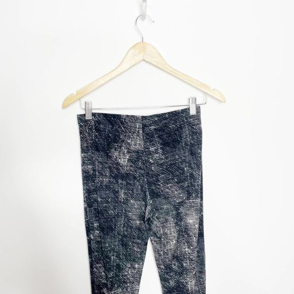 Clara Sun Woo Signature Straight Leg Pant black gray elastic pull on Womens S - Picture 4 of 9